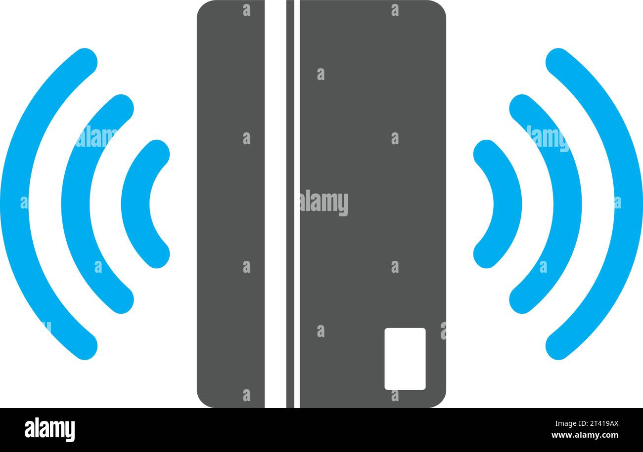 Contactless payment icon nearfield communication Vector Image Stock