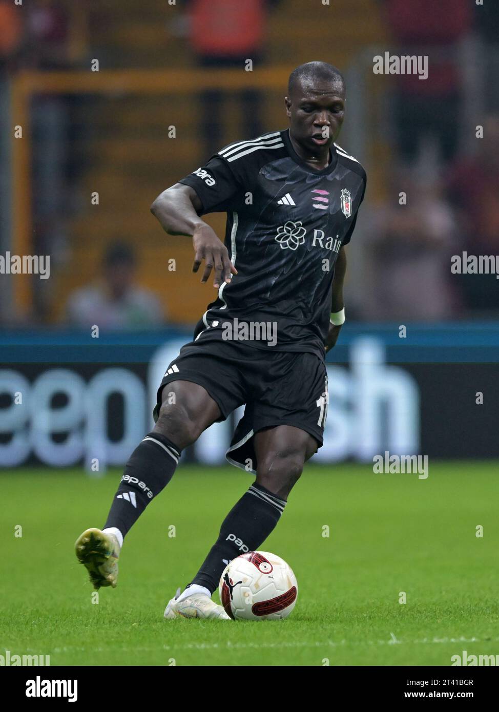 Vincent Aboubakar of Besiktas JK controls the ball duing the 2023