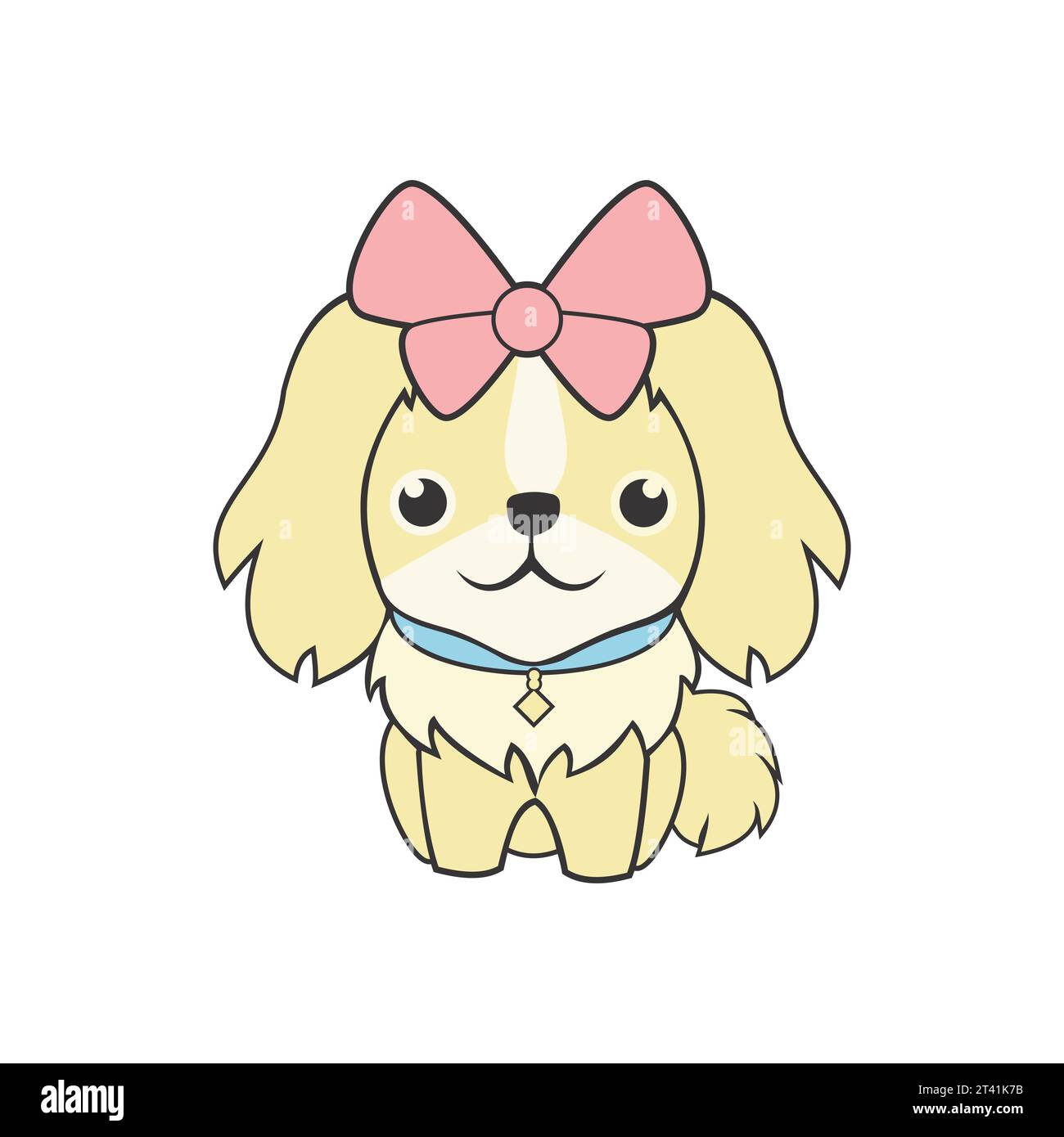 Cute feminine dog Royalty Free Vector Image Stock Vector Image & Art ...