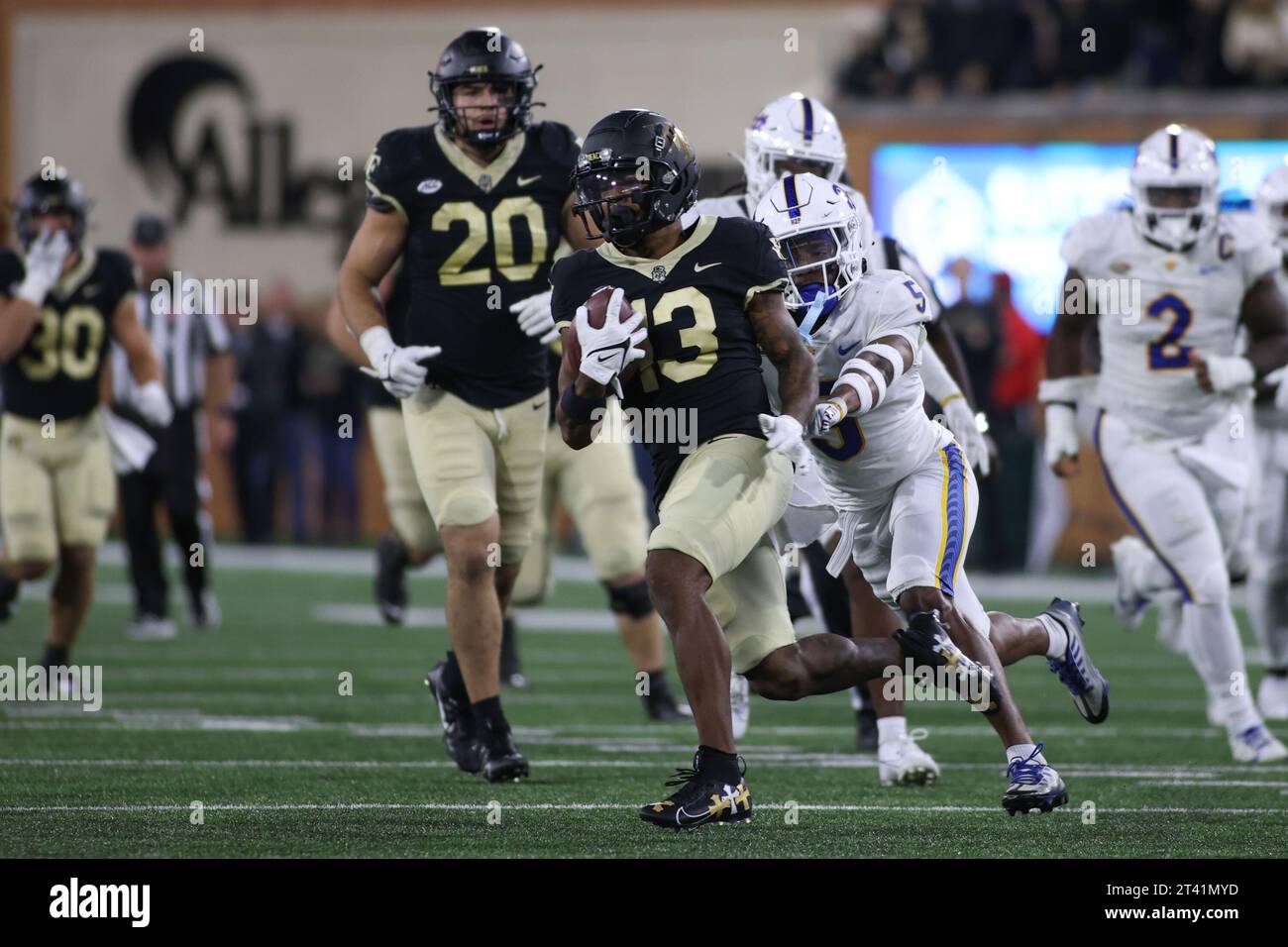 WinstonSalem, NC, USA. 21st Oct, 2023. Wake Forest Demon Deacons Wake