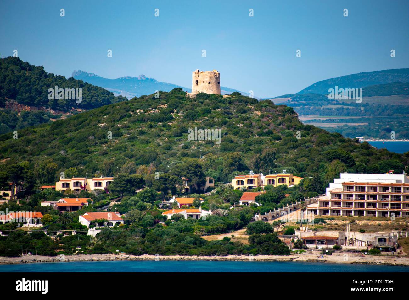 Town of Pischina Salida - Sardinia - Italy Stock Photo