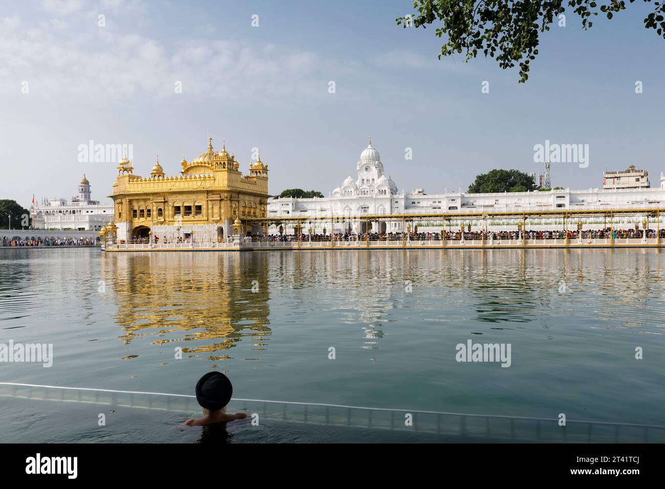 The Golden Temple, Golden Temple Rd, Atta Mandi, Katra Ahluwalia, Amritsar, Amritsar Cantt., Punjab, India Stock Photo