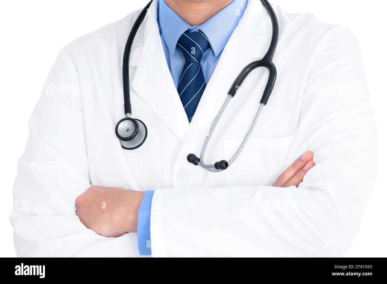 Doctor with folded arms Stock Photo