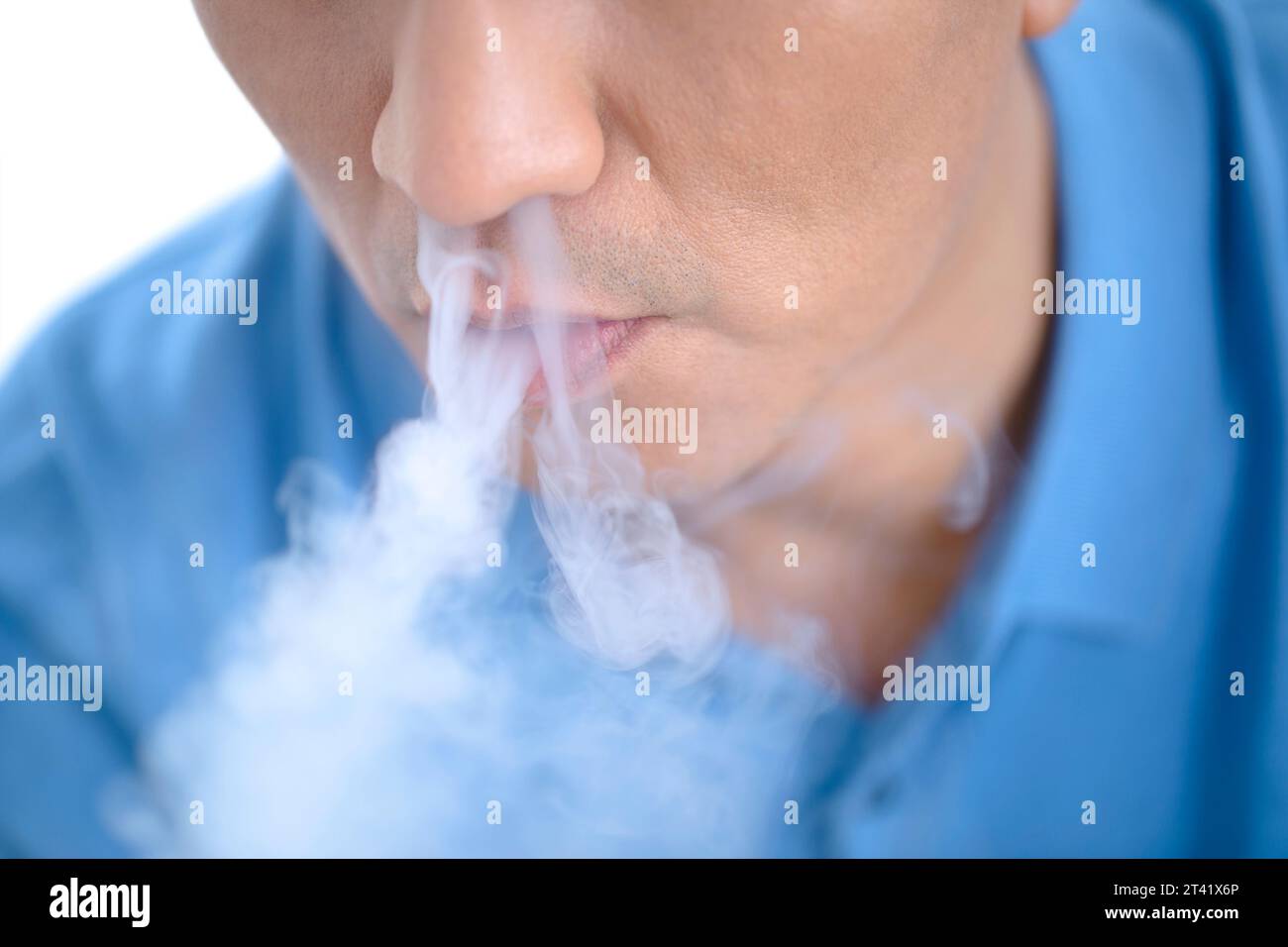 Man vaping Stock Photo