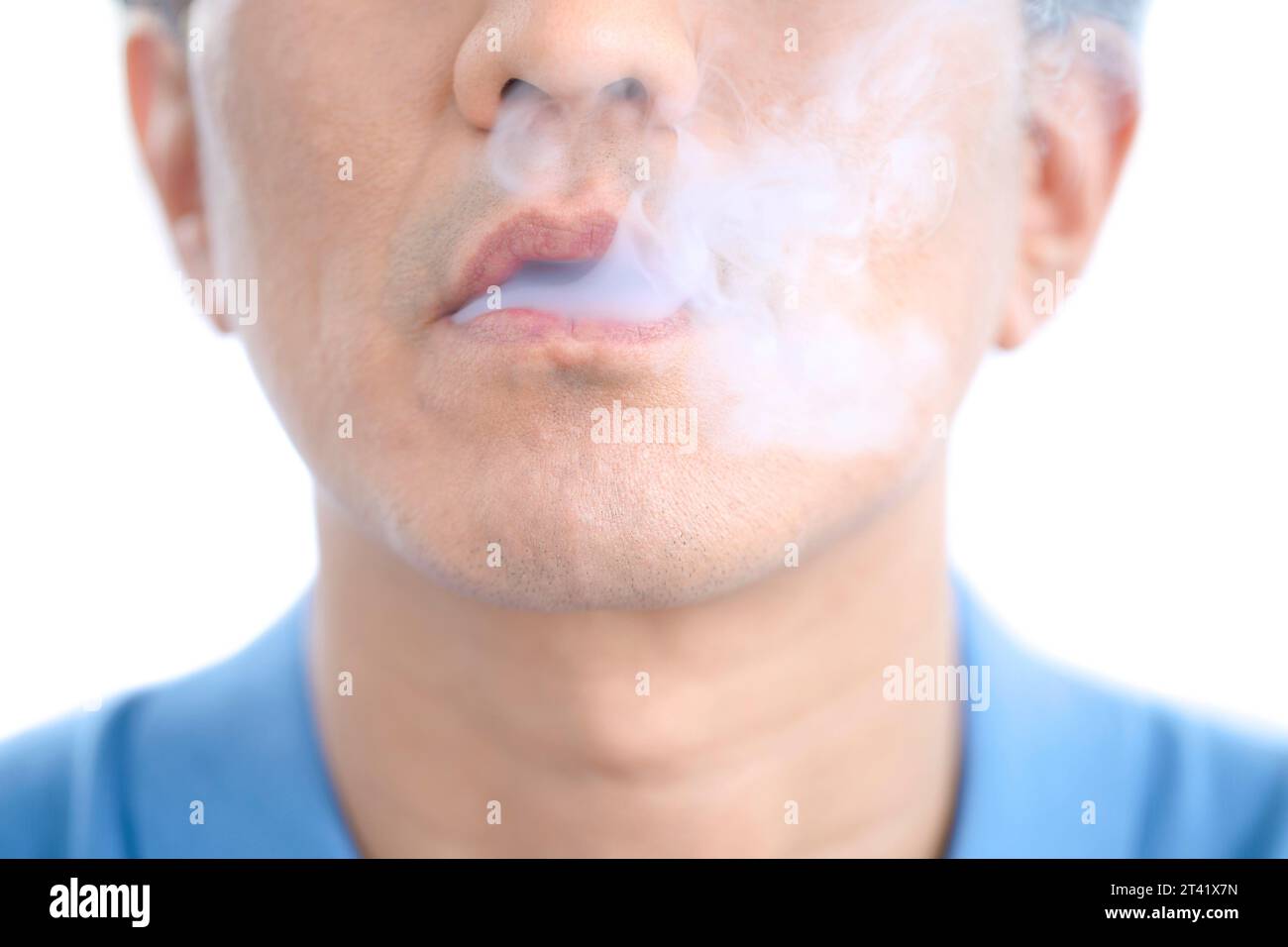 Man vaping Stock Photo