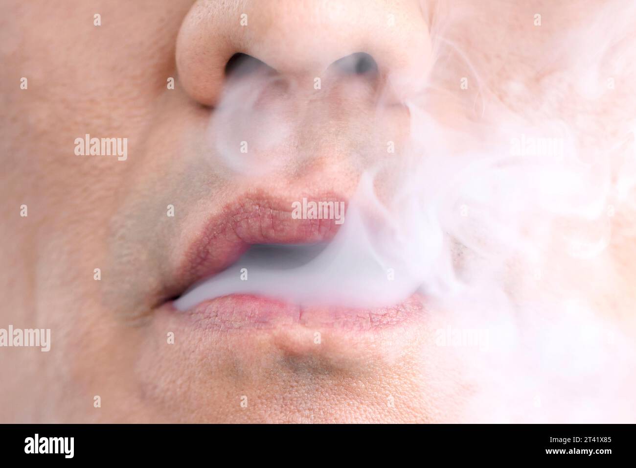 Man vaping Stock Photo