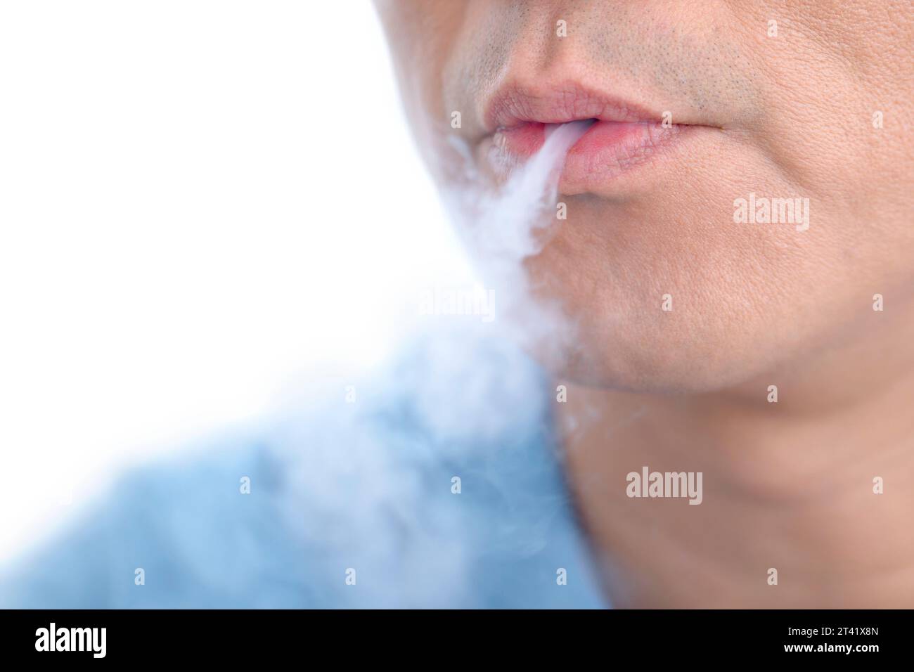 Man vaping Stock Photo