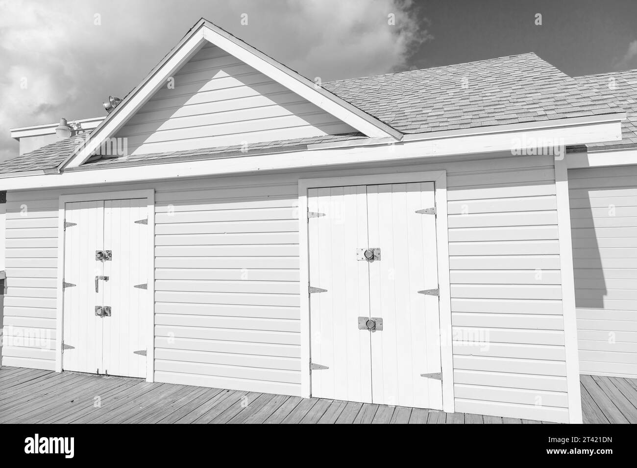 yellow beach hut in summer. beach hut building in summer. photo of