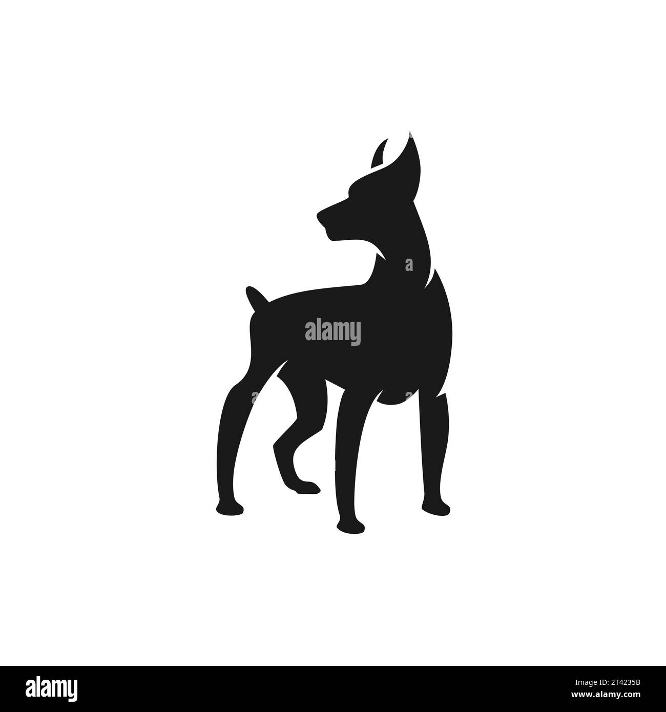 Silhouette dog design Royalty Free Vector Image Stock Vector Image