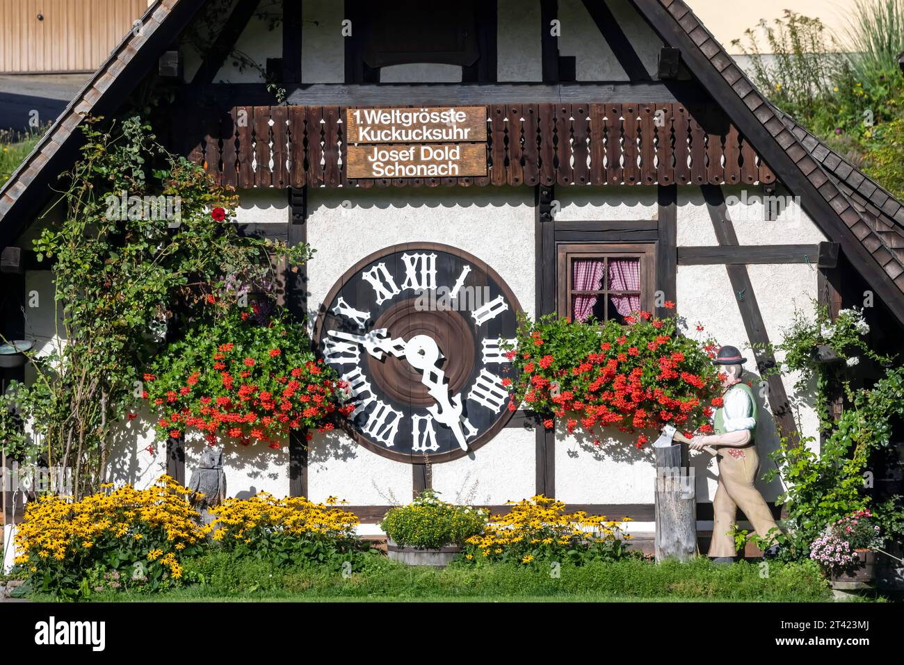 World's largest original cuckoo clock in the Black Forest, Schonach