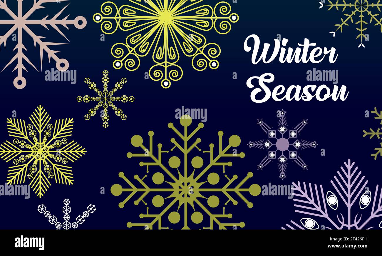 Winter season Royalty Free Vector Image Stock Vector Image & Art - Alamy