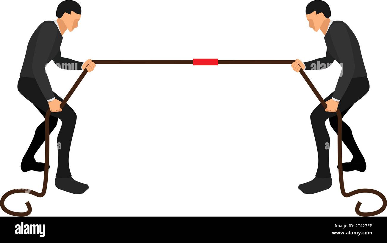 Fight Rermoving Rope Conceptual rope image Stock Vector Images - Alamy