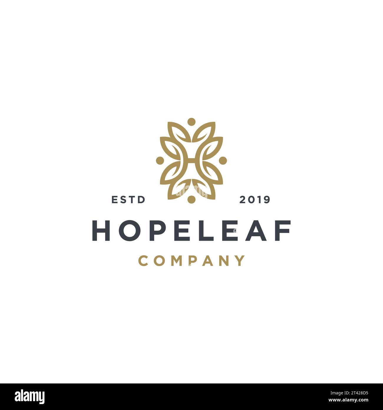 Elegant letter h with leaf logo design Royalty Free Vector Stock Vector ...