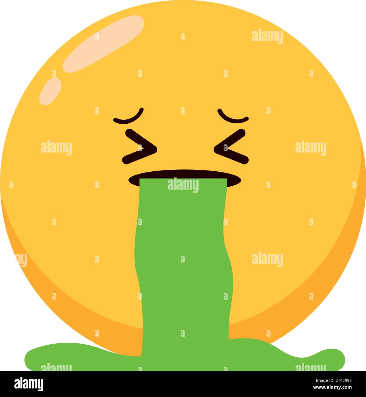 emoticon face vomit Stock Vector Image & Art Alamy
