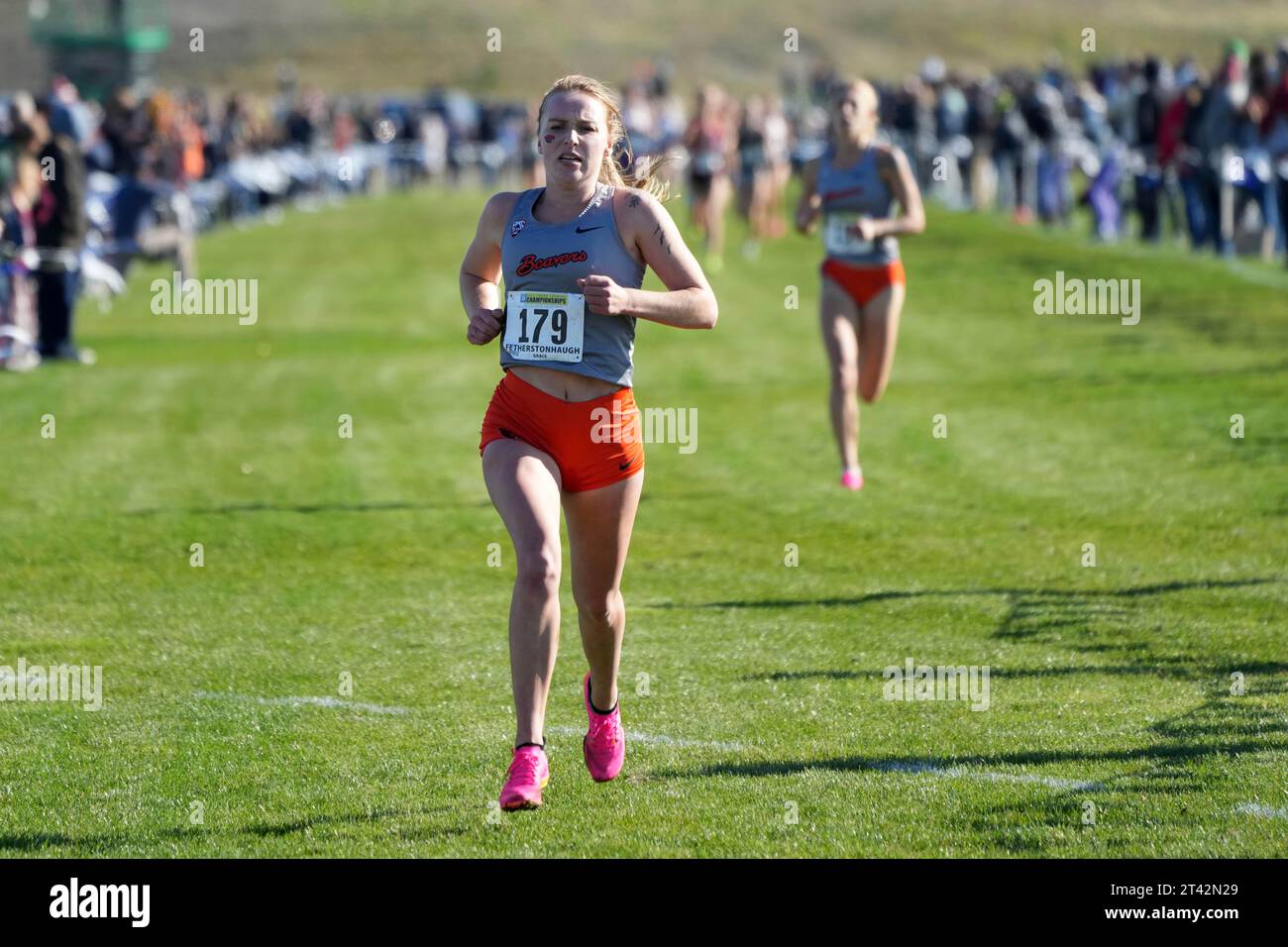 Grace Fetherstonhaugh of Oregon State places second in the women's race