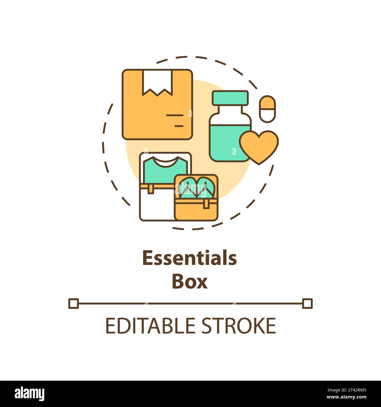 Essentials box Stock Vector Images - Alamy