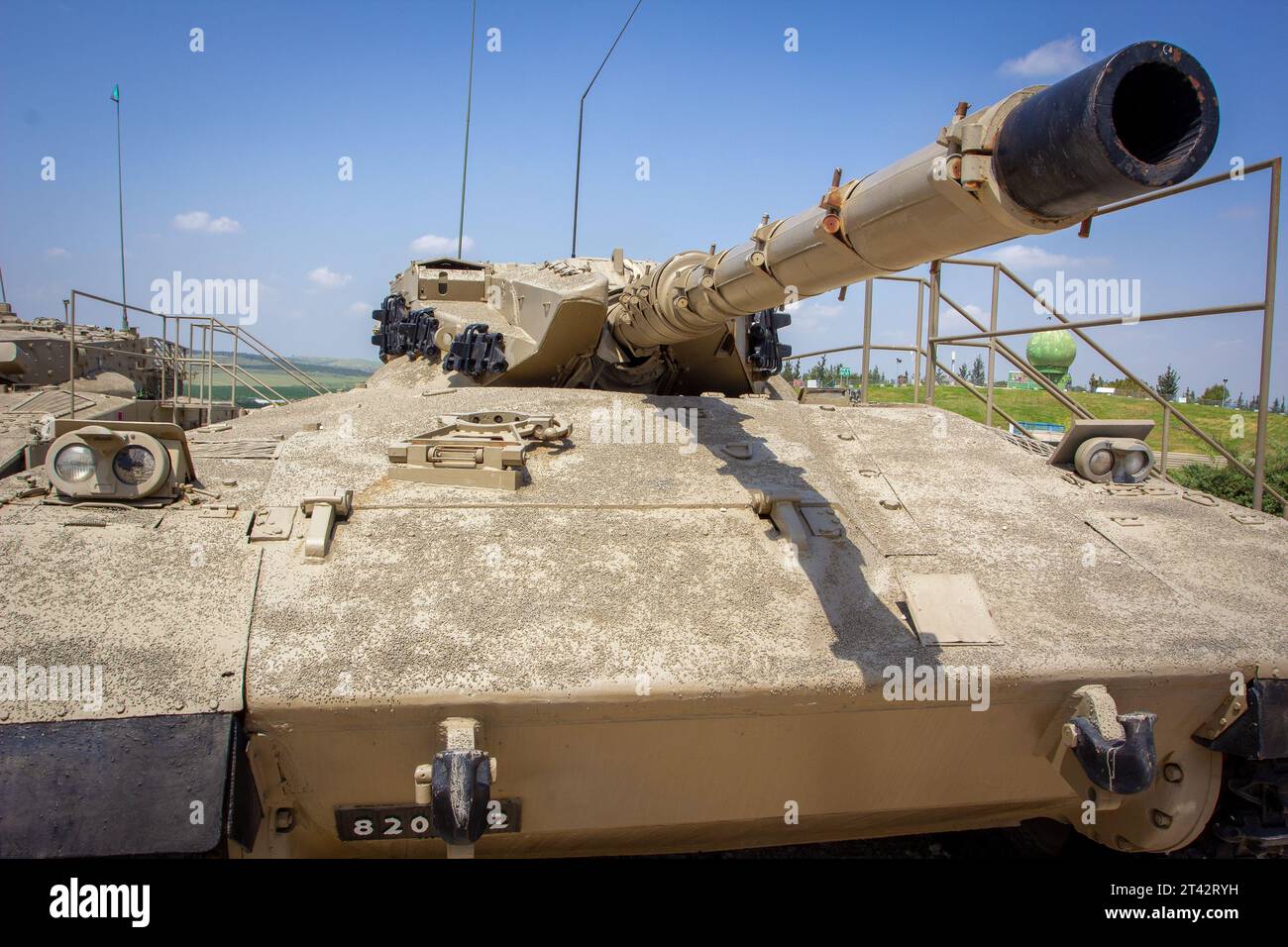 Israeli Merkava tank in Israel Stock Photo
