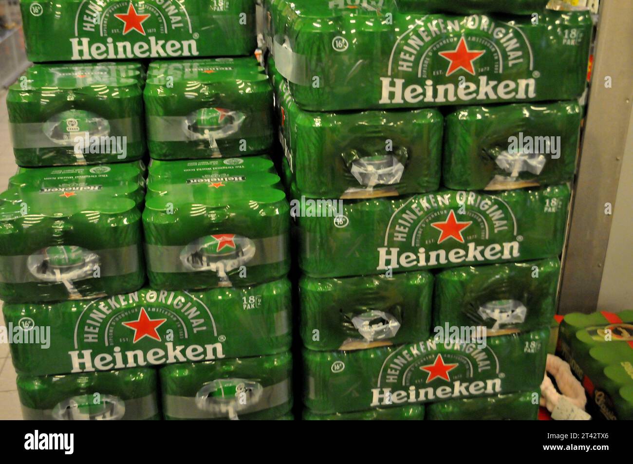 Copenhagen, Denmark /28 October. groceyr store in Kastrup