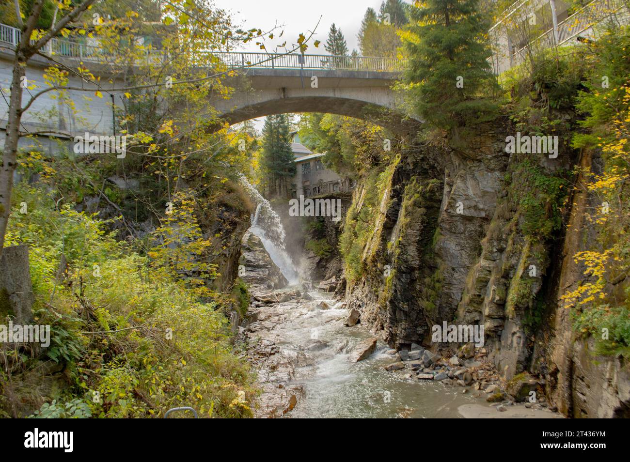 River Gasteiner Ache, Waterfall in Bad Gastein, Austria Stock Photo - Alamy