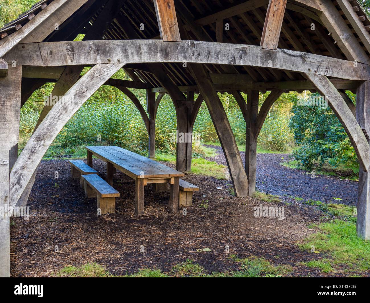 Wooden Beamed Barn Harcourt Arboretum University Of Oxford