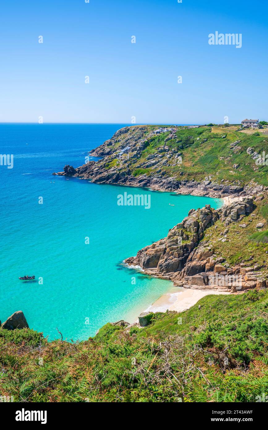 Porthcurno Beach, Cornwall, England, United Kingdom, Europe Stock Photo