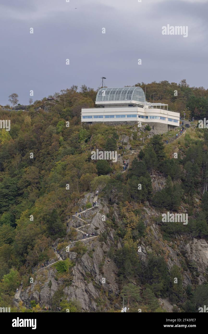 exceptional building on a hill Stock Photo