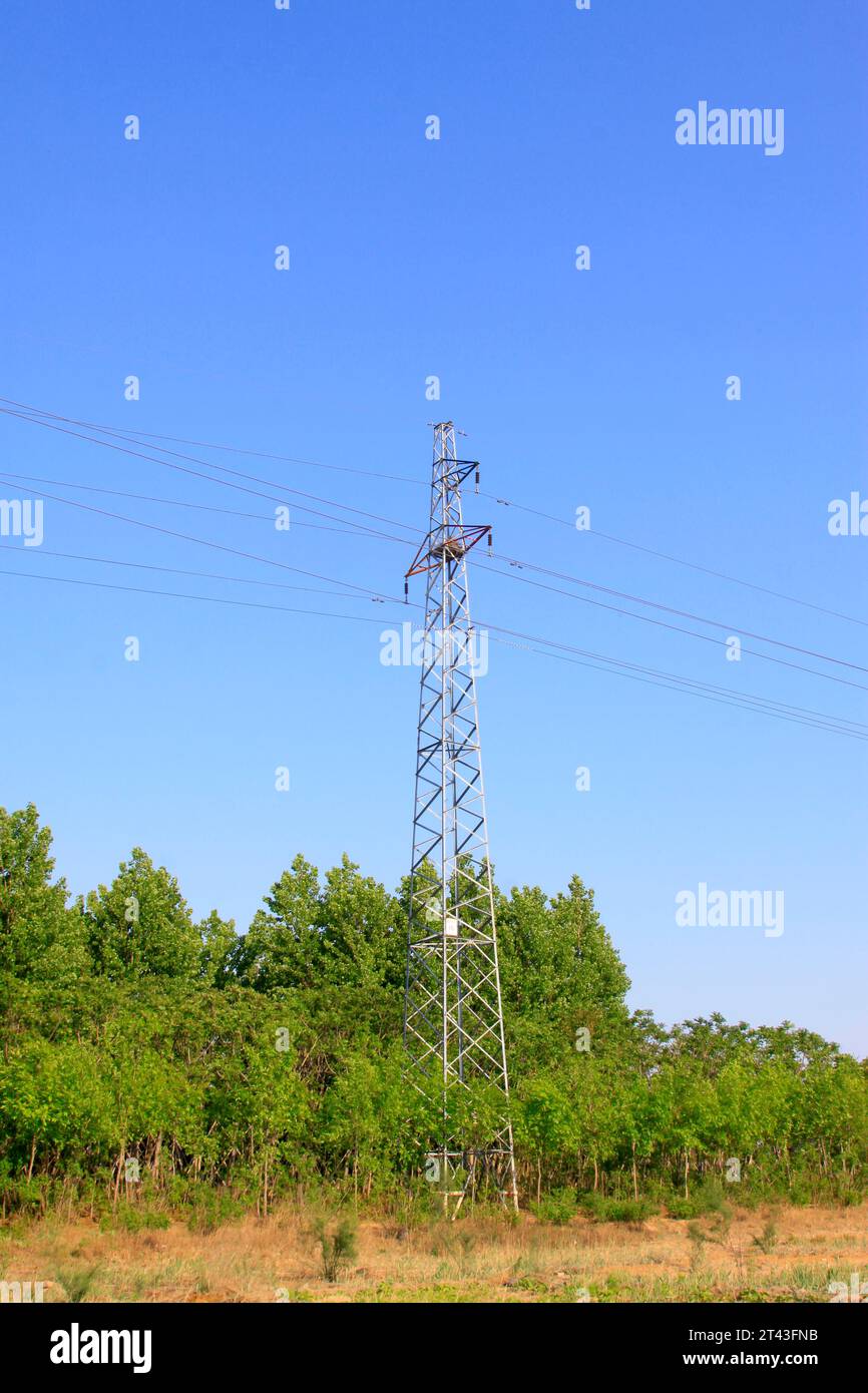 Power Under Image electric power under sky, closeup of photo Stock Photo - Alamy