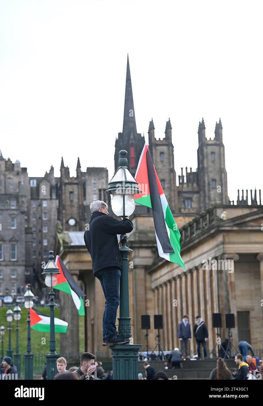 Protestors during a Scottish Palestine Solidarity Campaign