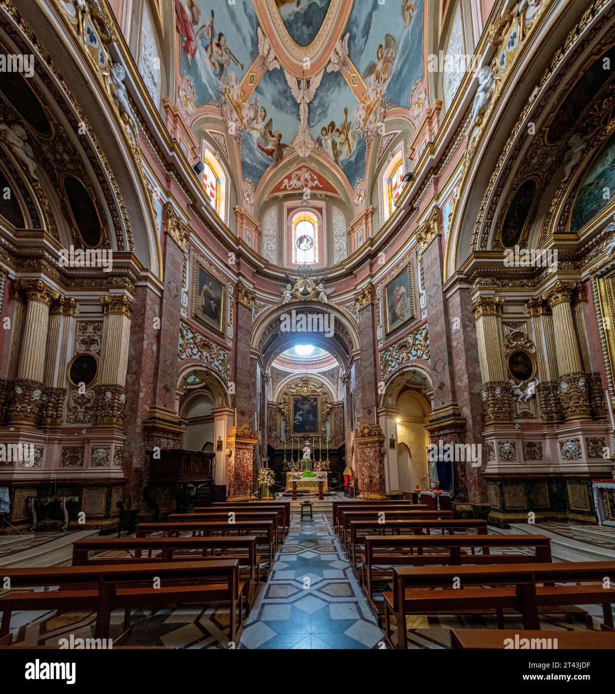 Priory of Our Lady of Mount Carmel Catholic church in Mdina, Malta Stock Photo