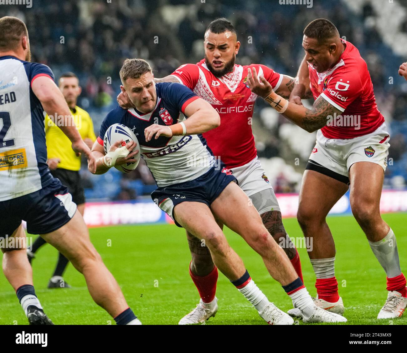 Huddersfield, UK. 28 October 2023. England Rugby League v Tonga Rugby