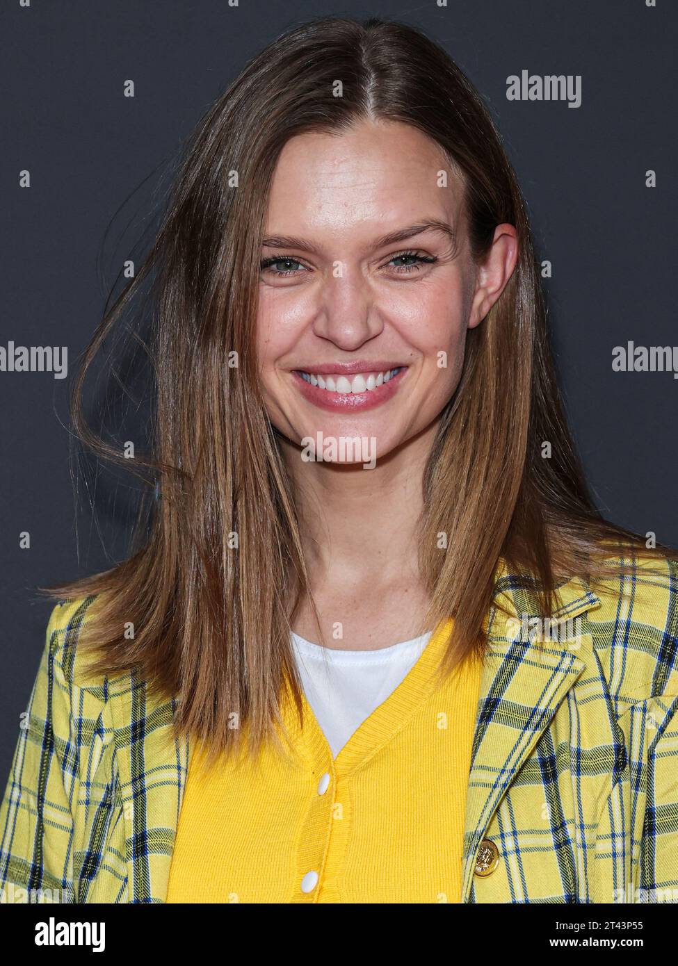 BEVERLY HILLS, LOS ANGELES, CALIFORNIA, USA - OCTOBER 27: Danish model Josephine Skriver arrives at Darren Dzienciol's Pop Icons Halloween Party 2023 Presented By Solisca Tequila and PATH Water held at a Private Residence on October 27, 2023 in Beverly Hills, Los Angeles, California, United States. (Photo by Xavier Collin/Image Press Agency) Stock Photo