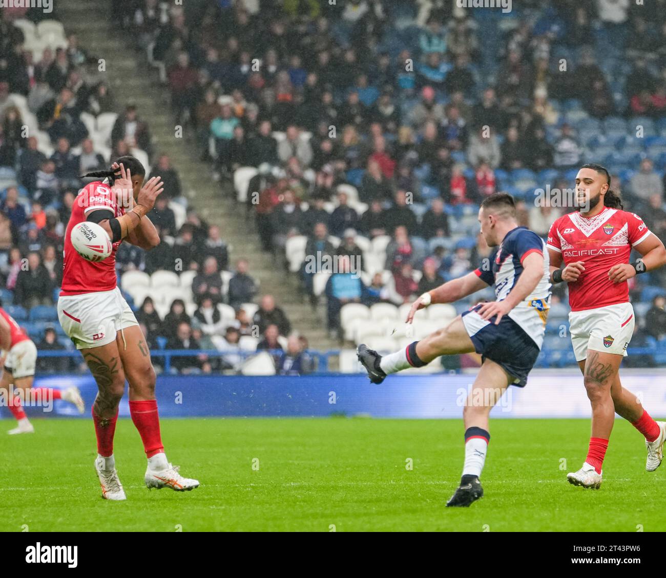 Huddersfield, UK. 28 October 2023. England Rugby League v Tonga Rugby