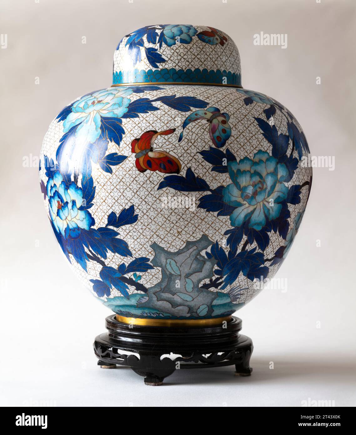 Cloisonné vase Stock Photo