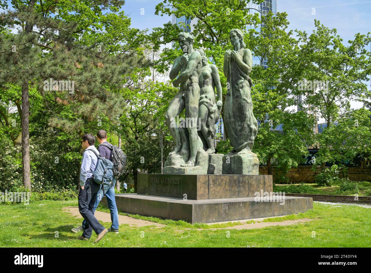 Beethoven-Denkmal von Georg Kolbe, Taunusanlage, Frankfurt, Hessen ...