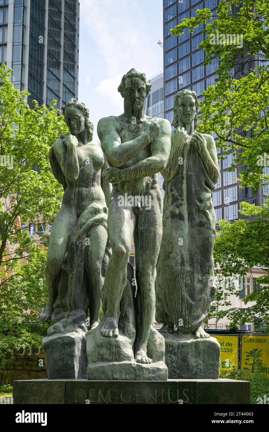 Beethoven-Denkmal von Georg Kolbe, Taunusanlage, Frankfurt, Hessen ...