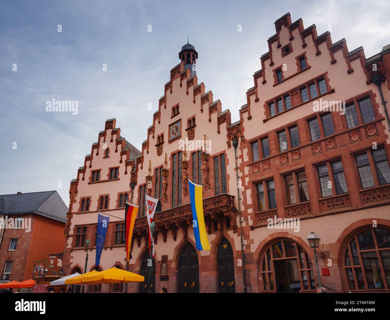 Frankfurt am Main, Germany - May 5, 2023: medieval Roemer building ...