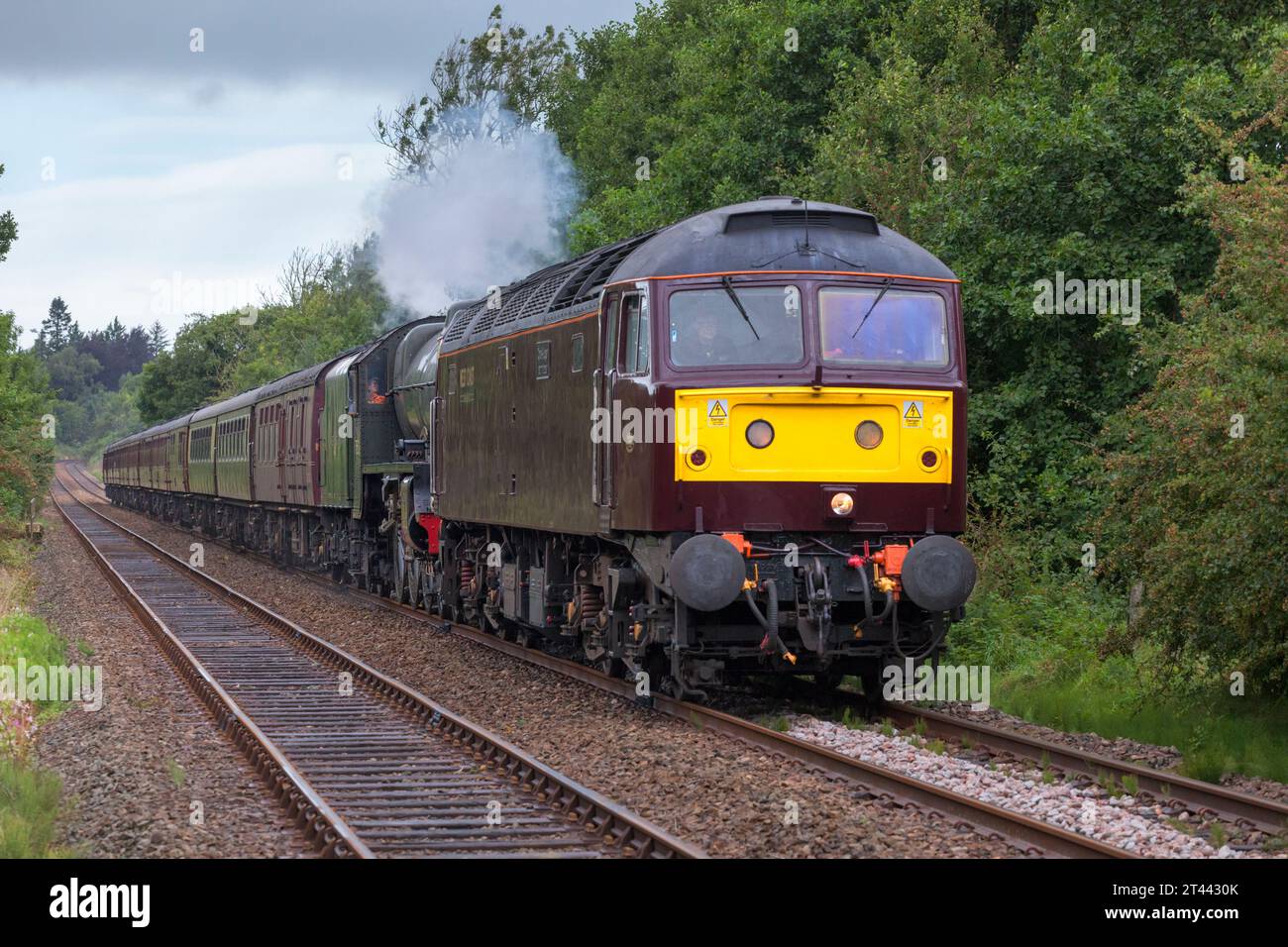 West Coast railway co class 47 locomotive on the little North western ...