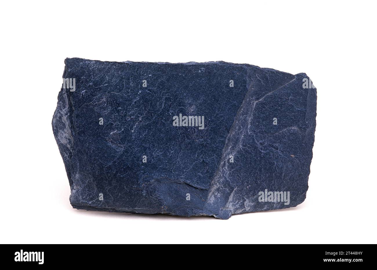 Slate is a foliated metamorphic rock. Sample. Stock Photo