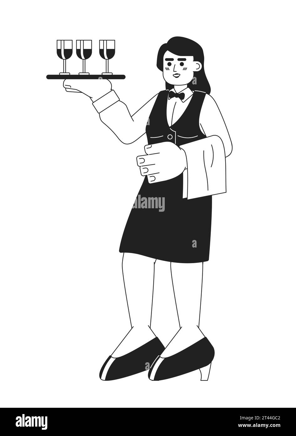 Servant carrying Black and White Stock Photos & Images Alamy