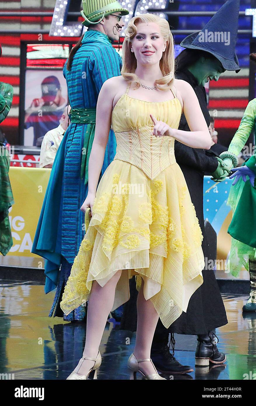 NEW YORK, NY - OCTOBER 27: McKenzie Kurtz and the cast of Broadway s Wicked, perform on Good Morning America on October 27, 2023 in Ne York City. Copyright: xRWx Credit: Imago/Alamy Live News Stock Photo