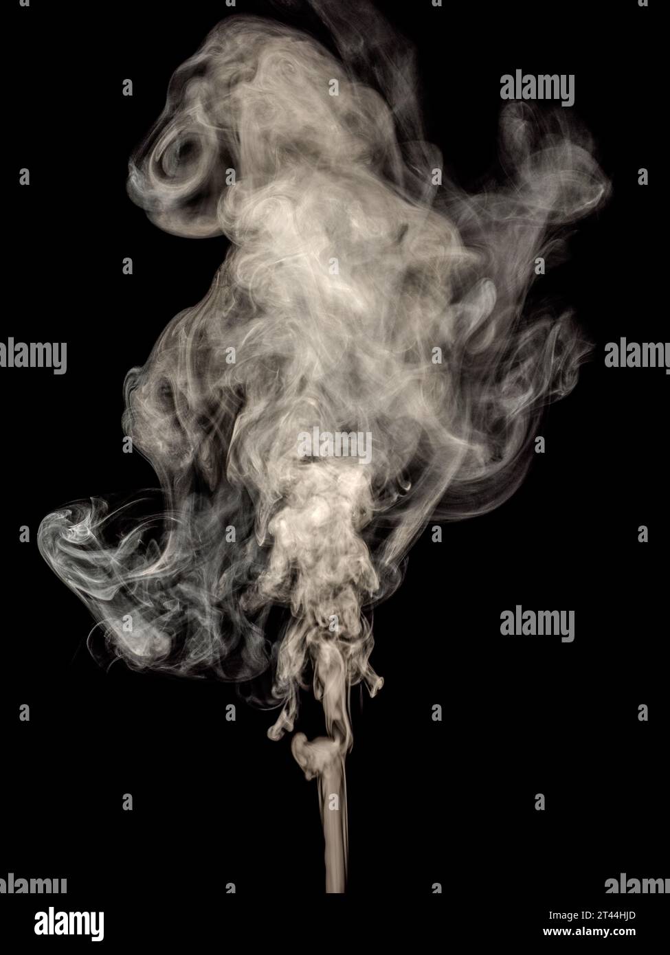 Dynamic Abstract Fog White Smoke Emanating From A Black Background