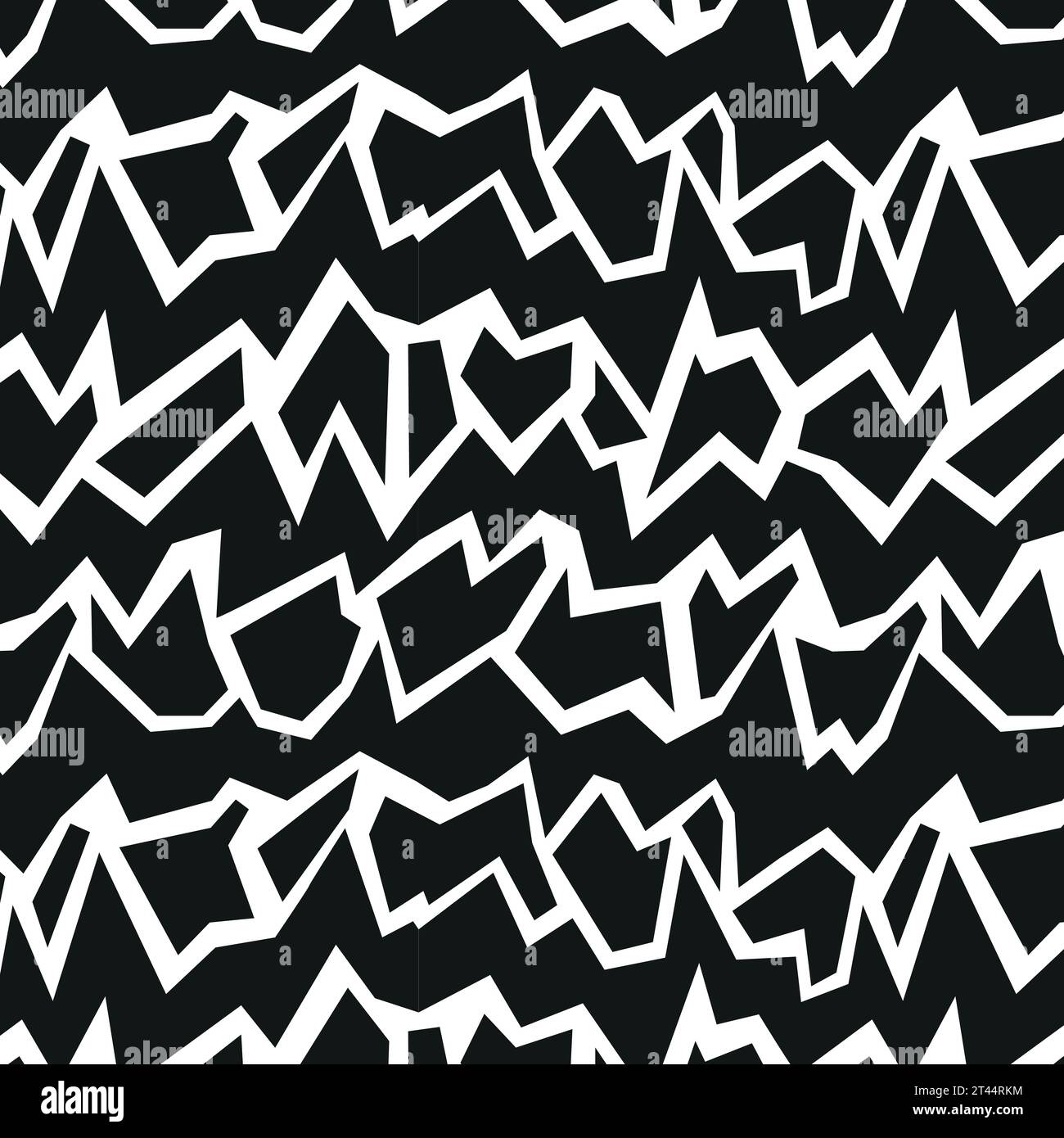 Abstract pattern, black sharp lines, on a transparent background, seamless pattern, simple design Stock Vector
