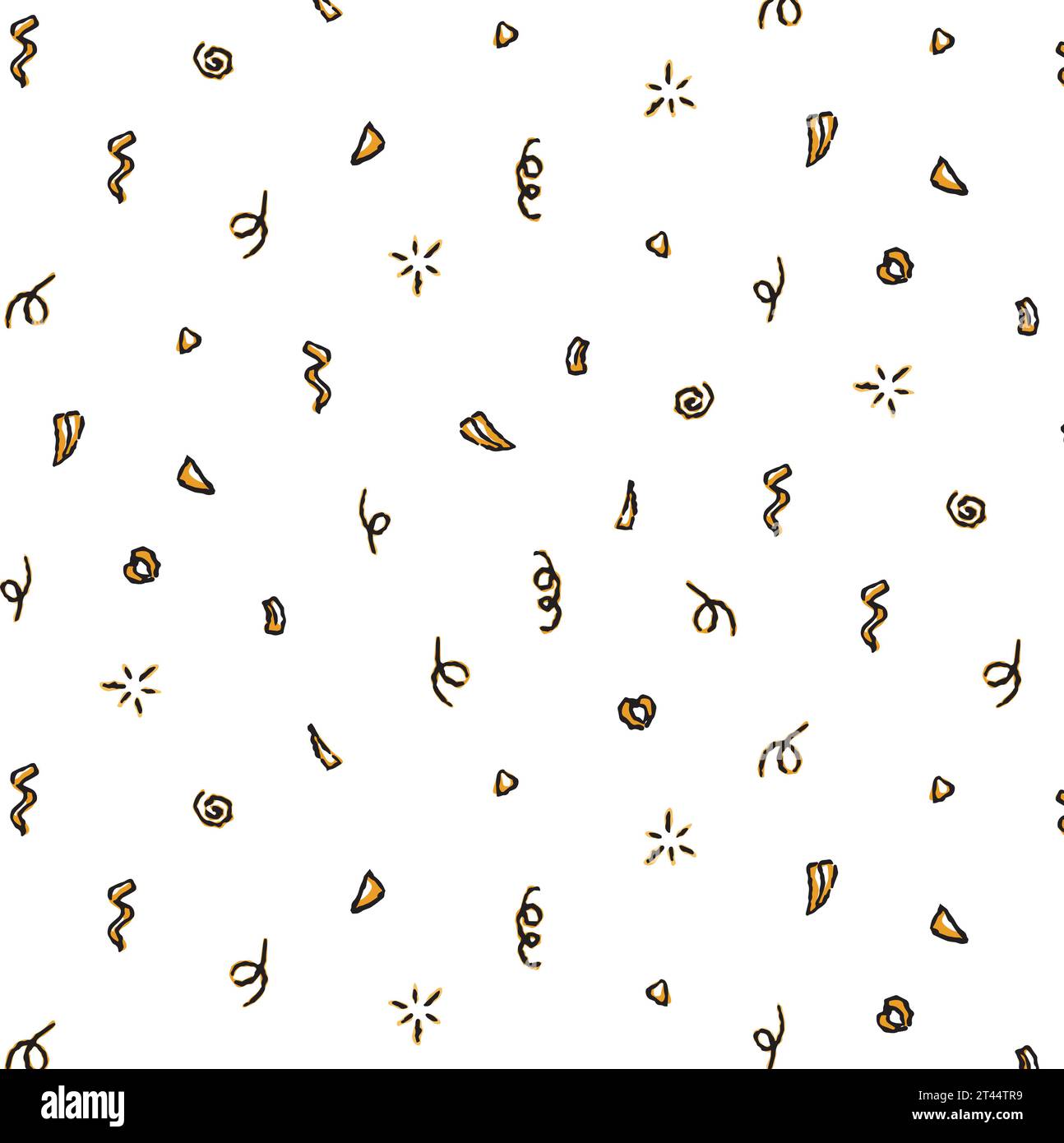 Seamless serpentine pattern on a transparent background, holiday pattern for packaging, children's print for paper, textiles, packaging. Vector Stock Vector