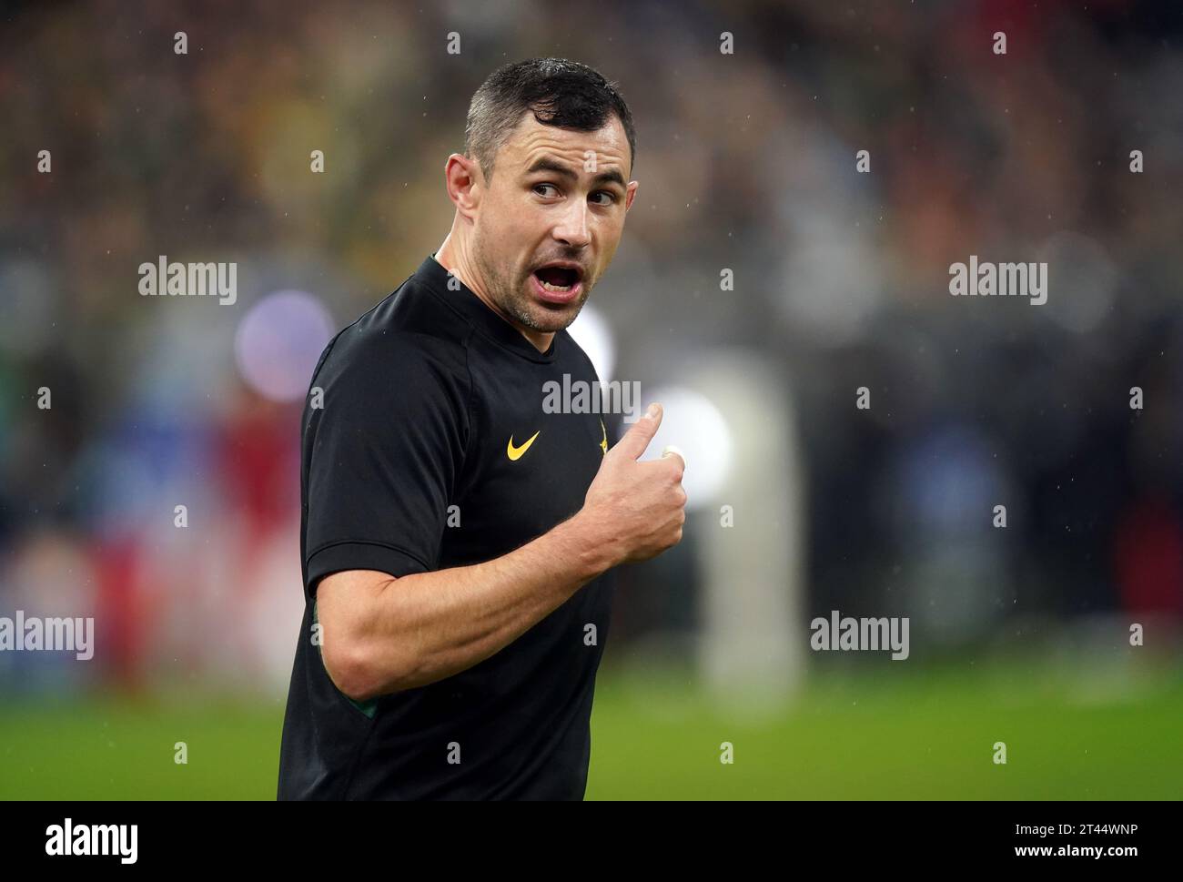 South Africa assistant coach Felix Jones, ahead of the Rugby World Cup 2023 final match at the Stade de France in Paris, France. Picture date: Saturday October 28, 2023. Stock Photo