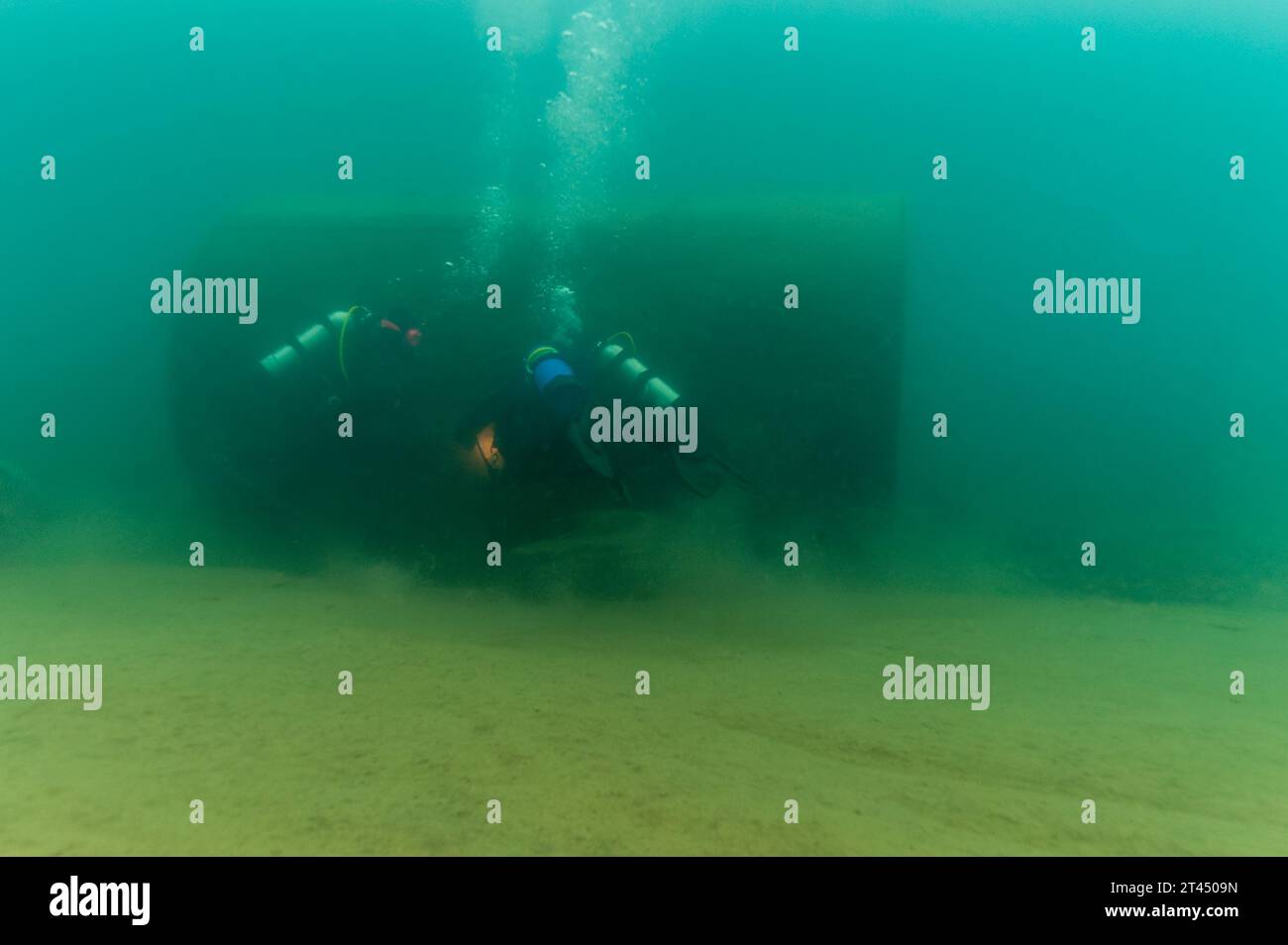 Munising, MI August 11th, 2023 Multiple SCUBA divers exploring