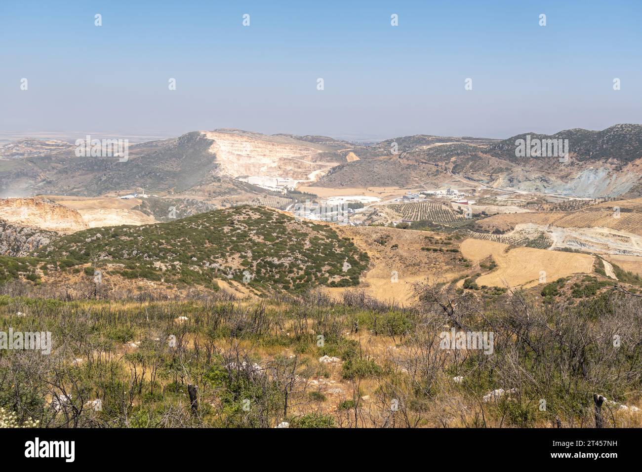 Nur mountains Hatay Turkey in August Stock Photo