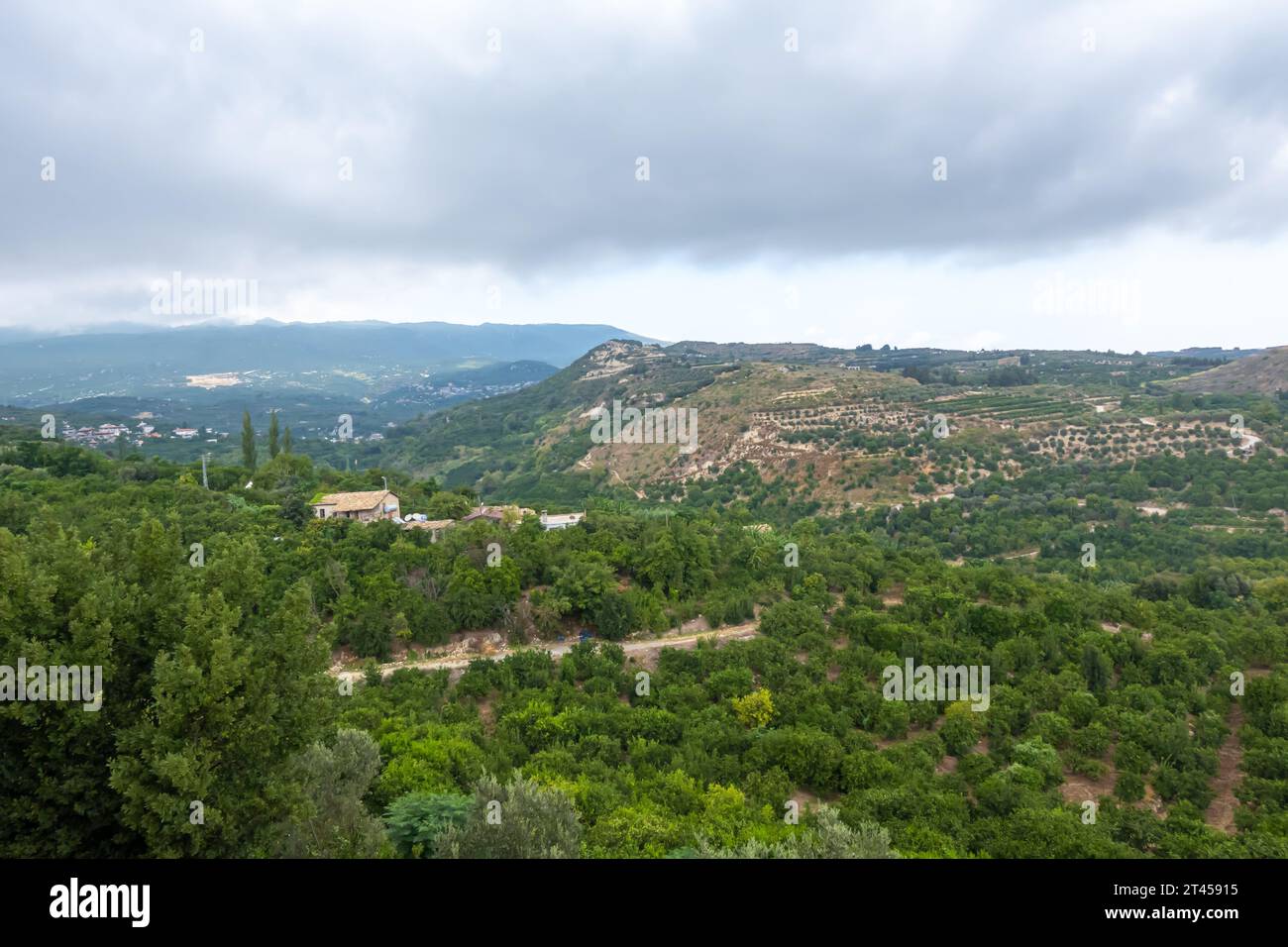 Hatay Samandag hills, Turkey. Stock Photo