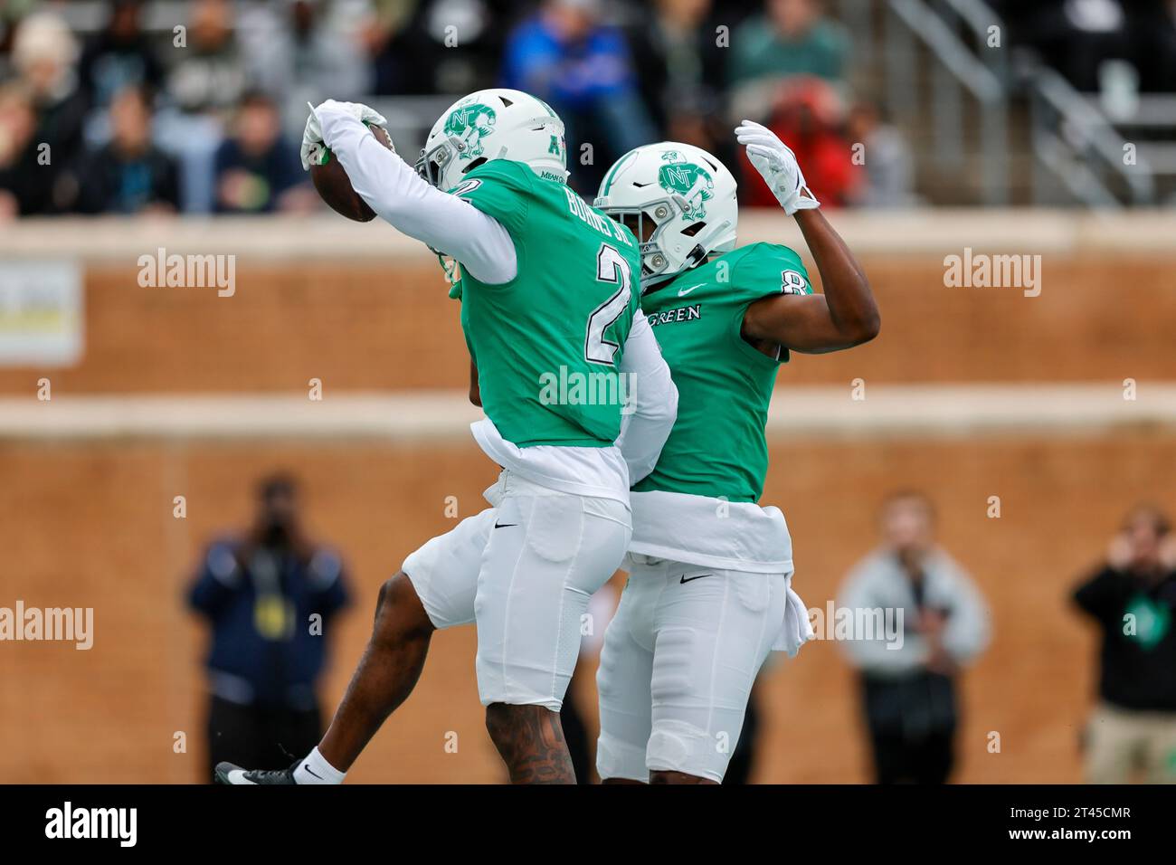 DENTON, TX - OCTOBER 28: North Texas Mean Green wide receiver Roderic ...