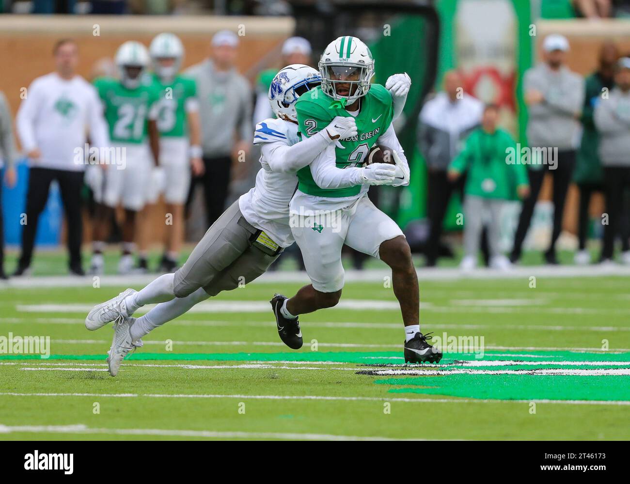 October 28, 2023:.North Texas Mean Green wide receiver Roderic Burns (2 ...