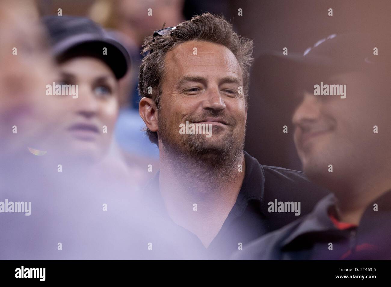 NEW YORK, NY - SEPTEMBER 08:  Matthew Perry attends Day 11 of the 2011 U.S. Open Tennis Championships at the USTA Billie Jean King National Tennis Center in Flushing, Queens, New York, USA.on September 8, 2011 in the Flushing neighborhood of the Queens borough of New York City   People:  Matthew Perry Stock Photo
